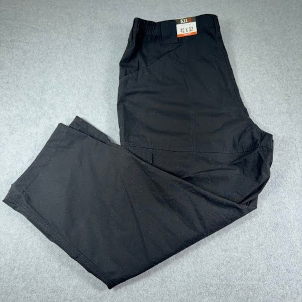5.11 Taclite Cargo Pants Mens Black Fits 42x39 Utility Work Rip Stop Tactical